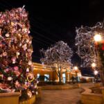 A Christmas scene in Springfield.