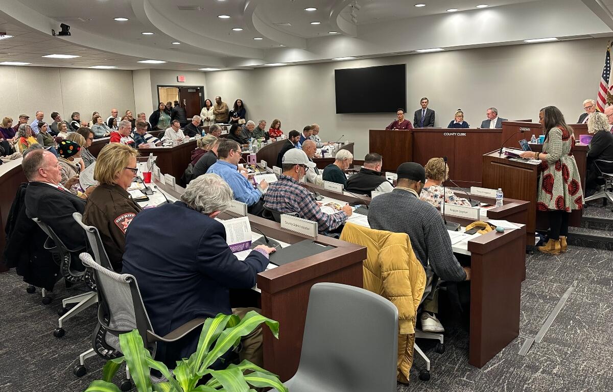 A meeting of the Sangamon County Board.