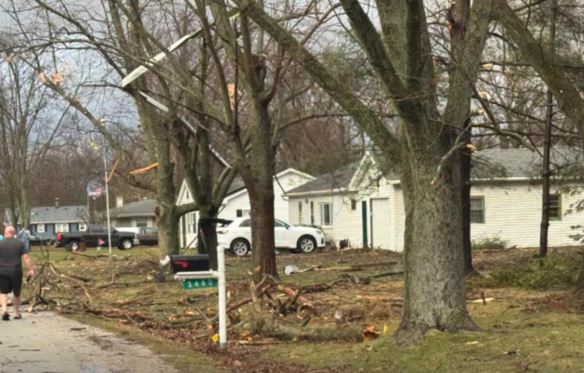 A tornado caused damage in Long Creek Sunday.