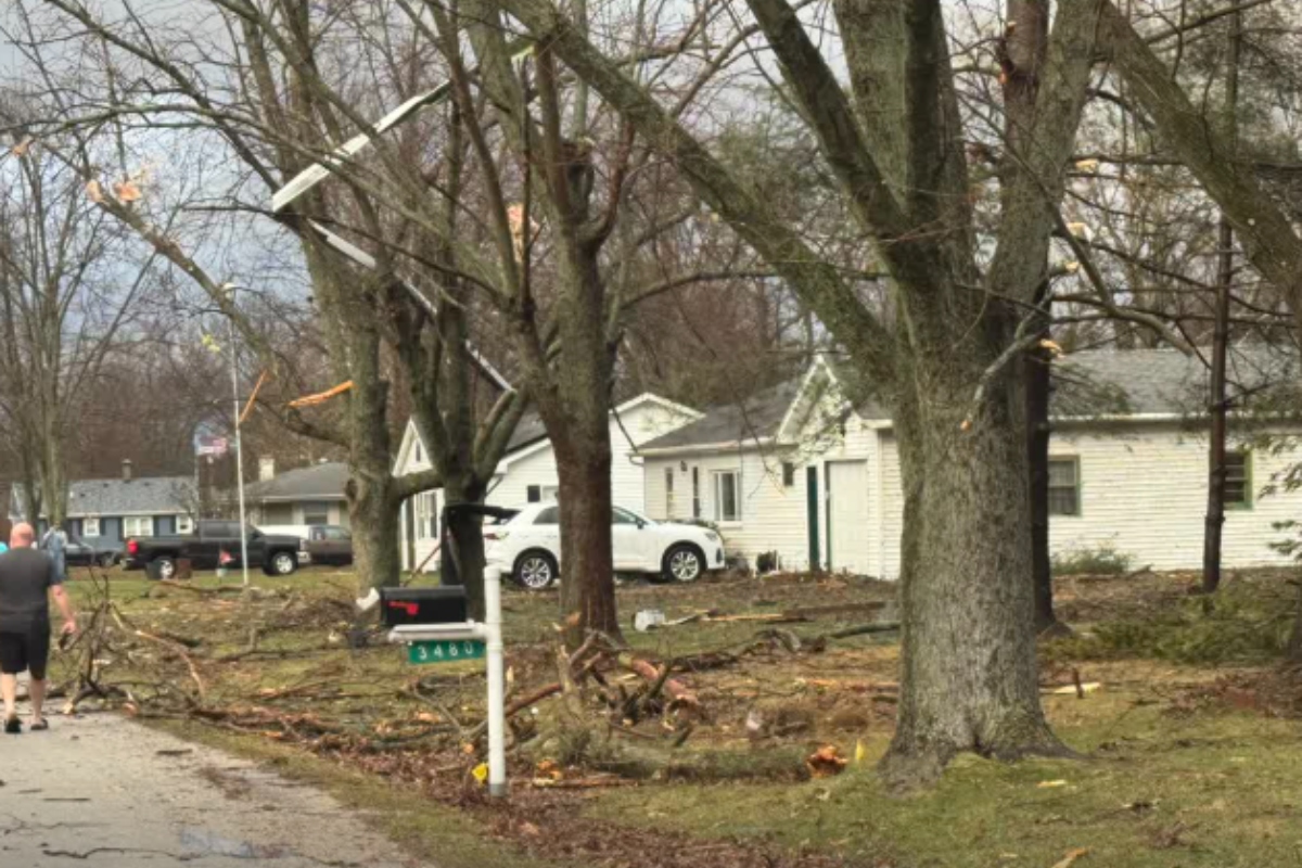 A tornado caused damage in Long Creek Sunday.