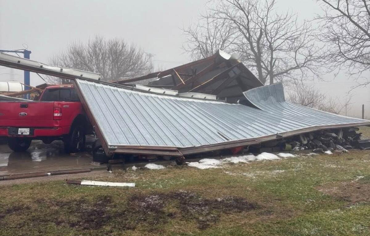 Storm damage was reported from possible tornadoes Sunday in Macon County.