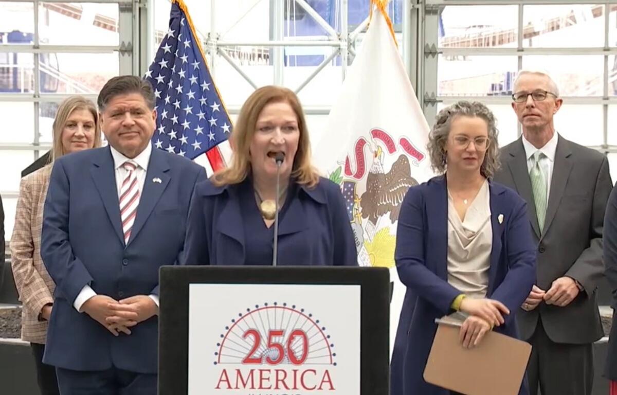 A press conference was held Wednesday at Navy Pier in Chicago to outline how Illinois will mark America's 250th birthday.