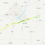 The path of a tornado Sunday that started near the Macon-Christian County line was nearly 24 miles.
