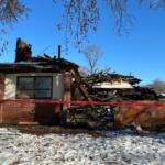 This house near 6th and Cedar Streets in Springfield was destroyed by fire.