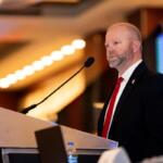 Evan Hultine was elected to a second term as Illinois Farm Bureau's Vice President.