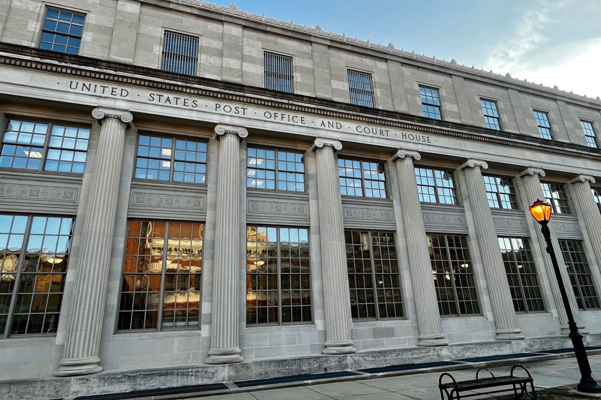 The Paul Findley Federal Courthouse is pictured in Springfield. (Capitol News Illinois file photo by Hannah Meisel)