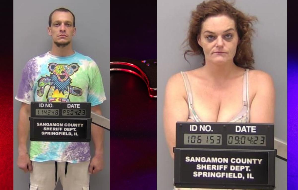 Christopher Rixner (left) and Melissa Hubbard are wanted by the Sangamon County Sheriffs Department for Retail Theft.