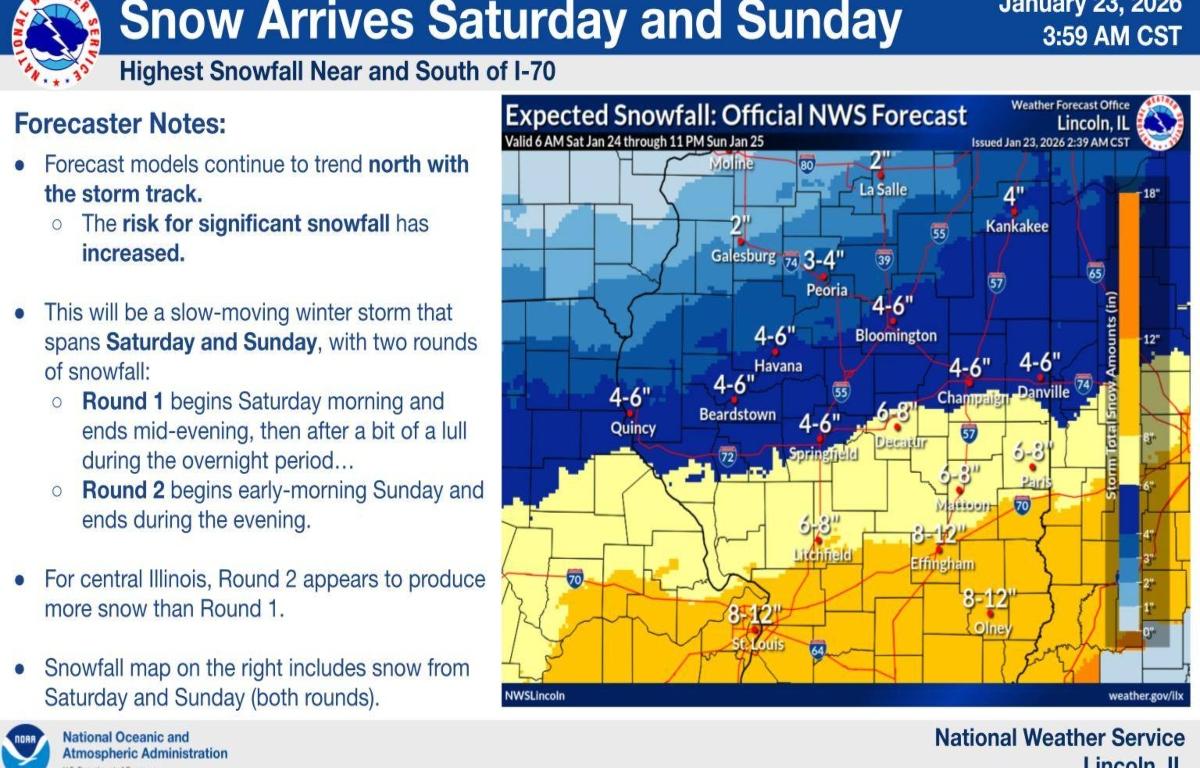 This graphic was produced by the National Weather Service after our original story was produced.