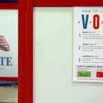 A voting booth is pictured in Sangamon County. (Capitol News Illinois photo by Andrew Campbell)