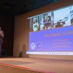 Jason Keller, assistant director of the Illinois Department of Labor, speaks at a seminar about recent findings of a report on pay equity in Illinois. The report is the first released since a 2021 amendment to the Equal Pay Act required certain business owners to report wage and demographic data. (Capitol News Illinois photo by Jenna Schweikert)