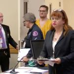 This image taken from video shows Michael David McKee walking into the courtroom on Monday, Jan. 12, 2026, in Rockford, Ill. (WIFR News/Pool Photo via AP)