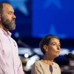 Rachel Goldberg and Jonathan Polin, parents of a Israeli-American hostage Hersh Goldberg-Polin, speak at the Democratic National Convention.