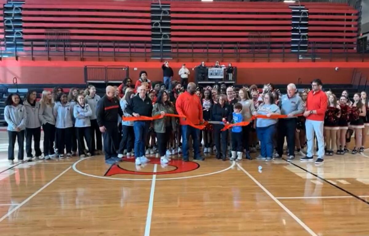 A ribbon was cut Saturday, Feb. 21, on the new Duey Gym at Springfield High School, one of several new additions now open.