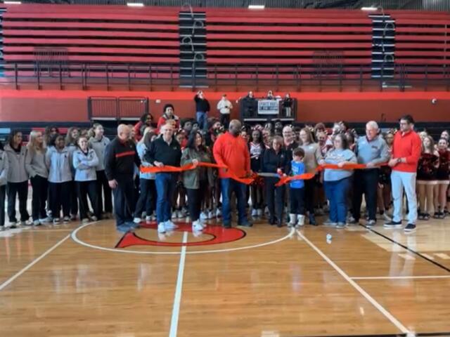 A ribbon was cut Saturday, Feb. 21, on the new Duey Gym at Springfield High School, one of several new additions now open.