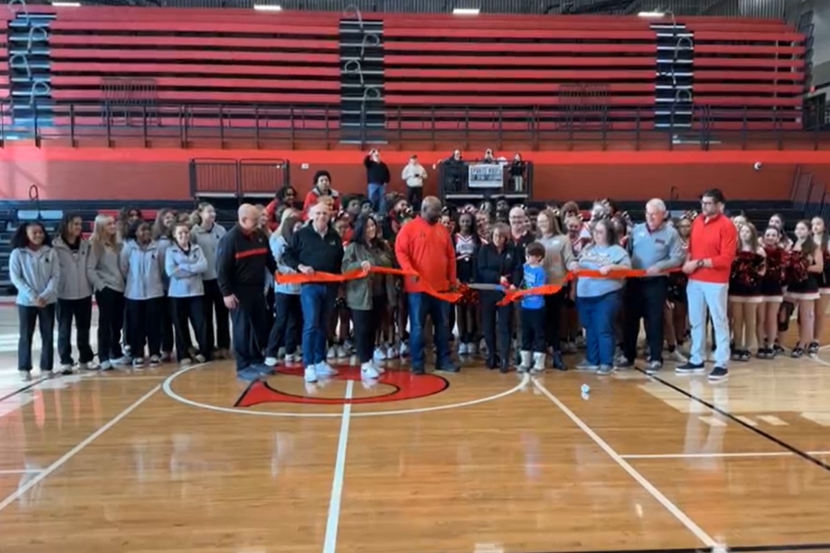 A ribbon was cut Saturday, Feb. 21, on the new Duey Gym at Springfield High School, one of several new additions now open.