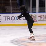 A Springfield Figure Skating Club member takes to the ice at the Nelson Center.