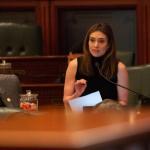 Rep. Margaret Croke, D-Chicago, presents a bill in the Illinois House on April 18, 2024. (Capitol News Illinois photo by Jerry Nowicki)