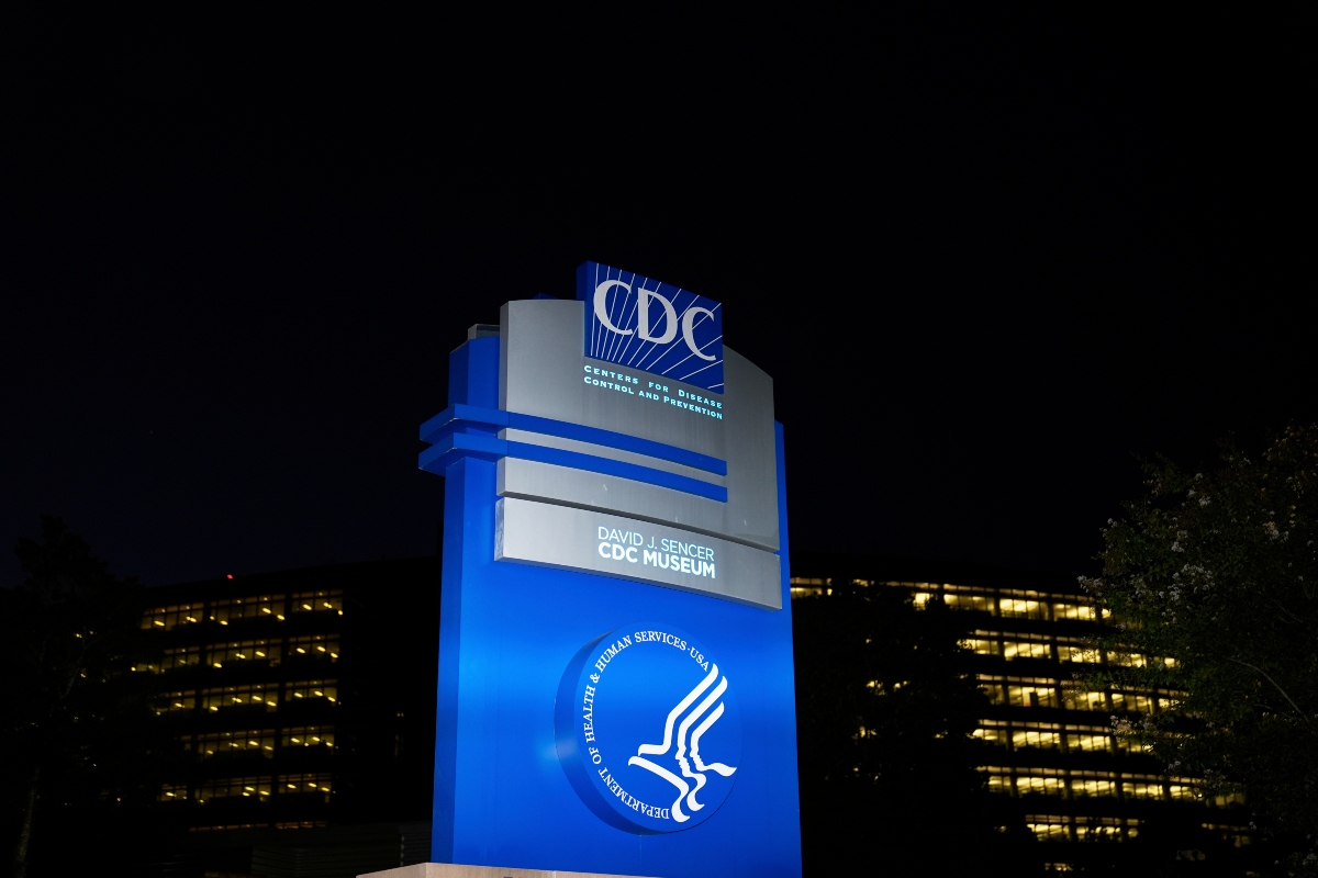 FILE - A sign marks the entrance to the U.S. Centers for Disease Control and Prevention headquarters Wednesday, Aug. 27, 2025, in Atlanta. (AP Photo/Brynn Anderson, File)