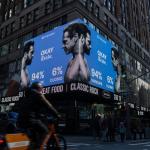 FILE - Advertisements by the American company Polymarket predict a victory for Zohran Mamdani in the New York City mayoral election, Nov. 4, 2025, in New York. (AP Photo/Olga Fedorova, File)