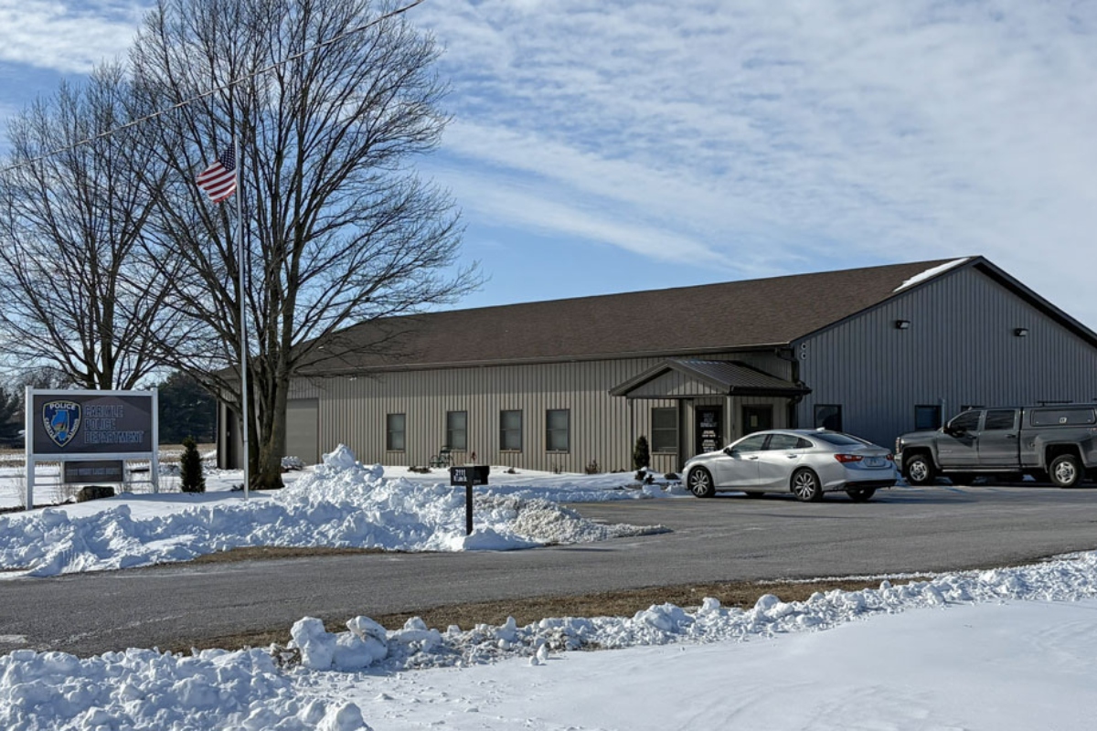 The police department in Carlyle, Illinois, as seen on Friday, Jan. 30, 2026. (Capitol News Illinois photo by Beth Hundsdorfer)