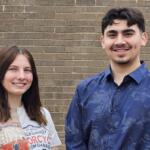 Pontiac High School students Andrew Diaz and Allison Hovaniec helped draft the bill that would mandate vape disposal programs. Completed as part of a class assignment, the duo said the experience was “life changing.” (Photo provided by teacher Paul Ritter.)