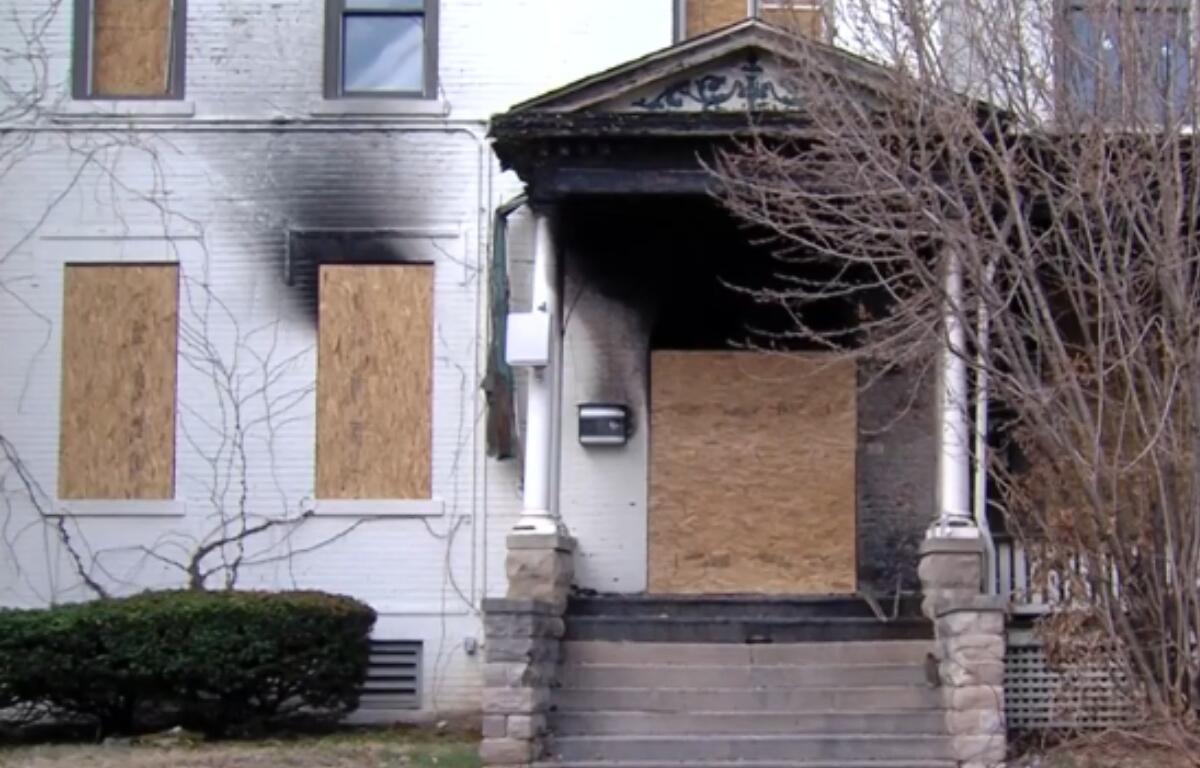 The former King's Daughters Home in Springfield was damaged by fire.