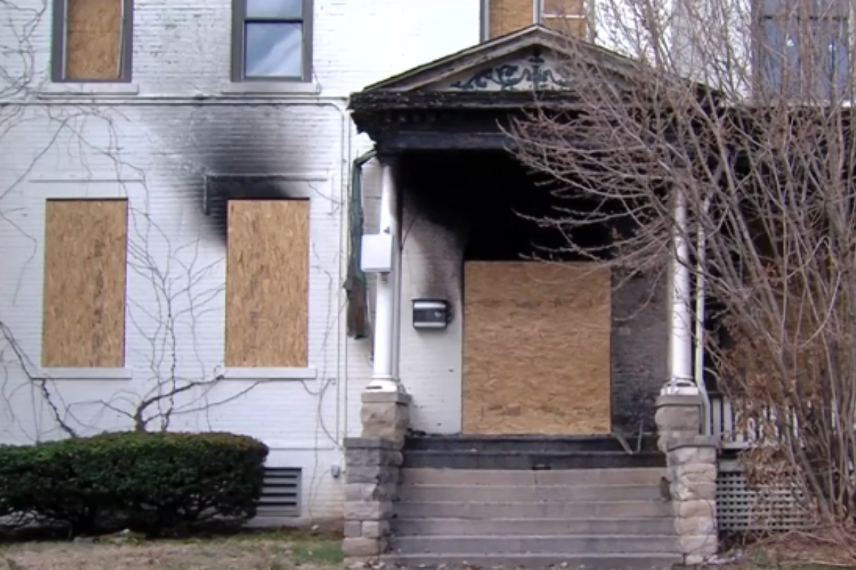 The former King's Daughters Home in Springfield was damaged by fire.