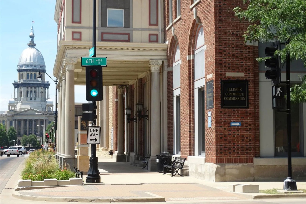 The Illinois Commerce Commission building in Springfield. (Capitol News Illinois file photo)