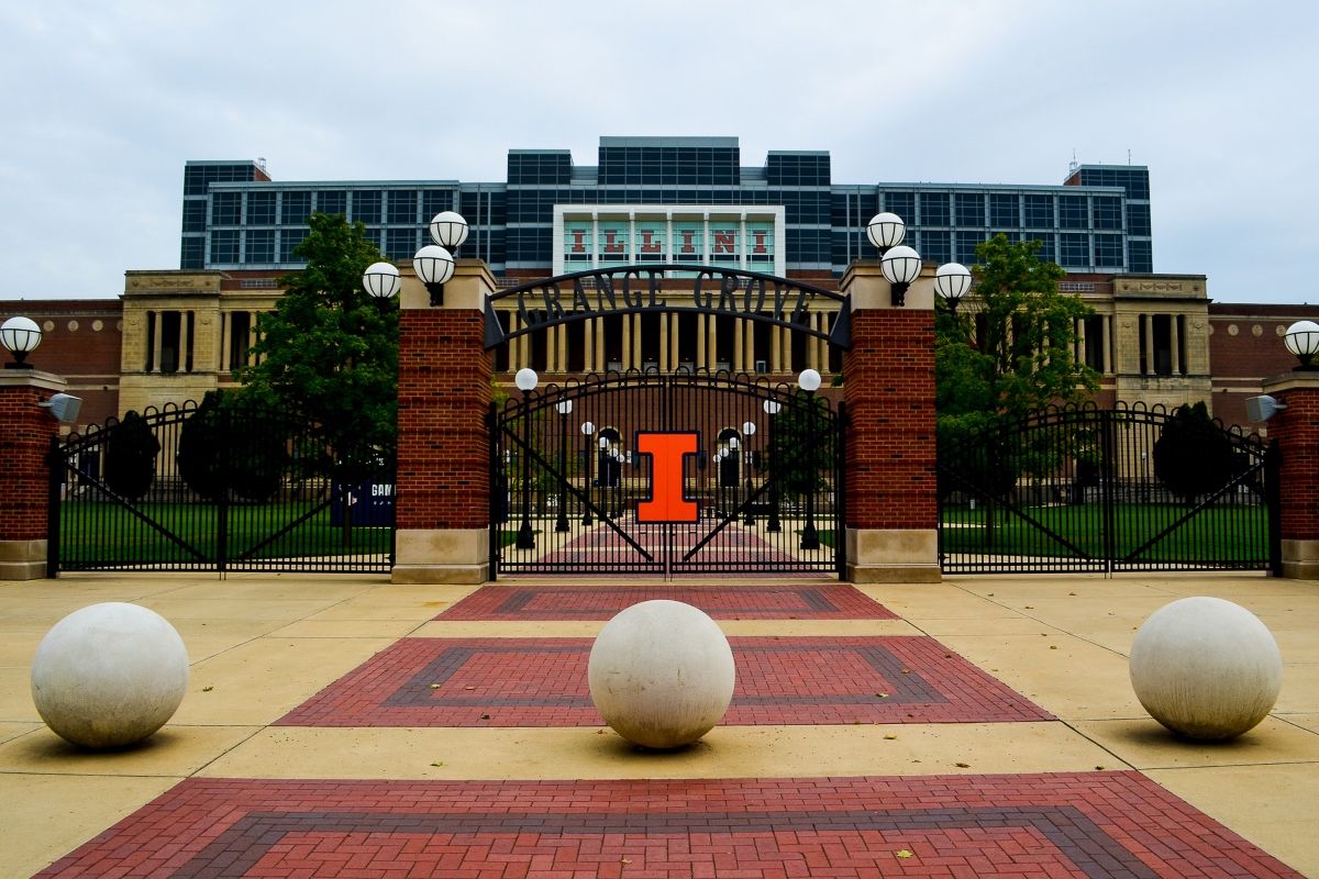 Champaign Memorial Stadium.
