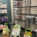 The "Stork Stop" program provides baby clothing and postpartum supplies at no cost to patients in need.