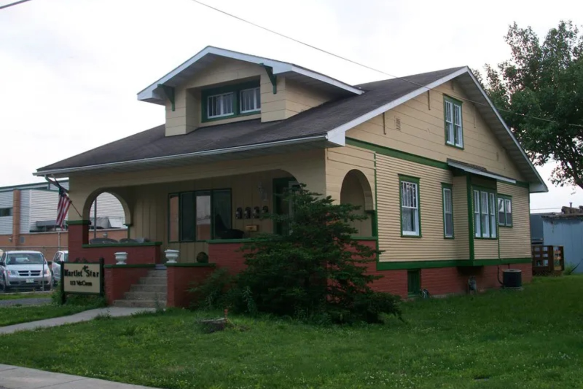 113 McCann St. in Benton, IL -- the home George Harrison's sister once lived in.