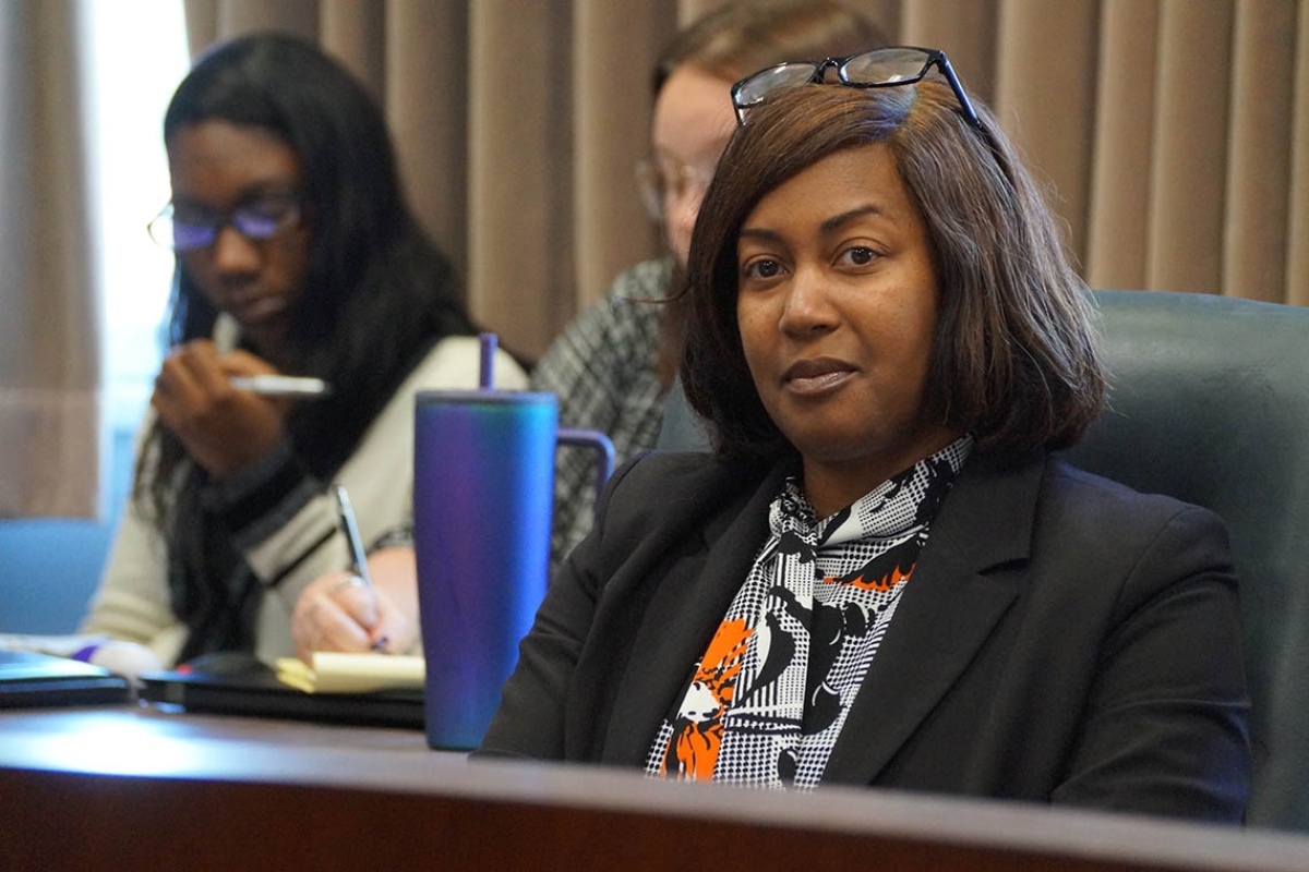 Illinois Department of Corrections Director LaToya Hughes was confirmed as department director in October and has led it since 2023. (Capitol News Illinois photo by Peter Hancock)