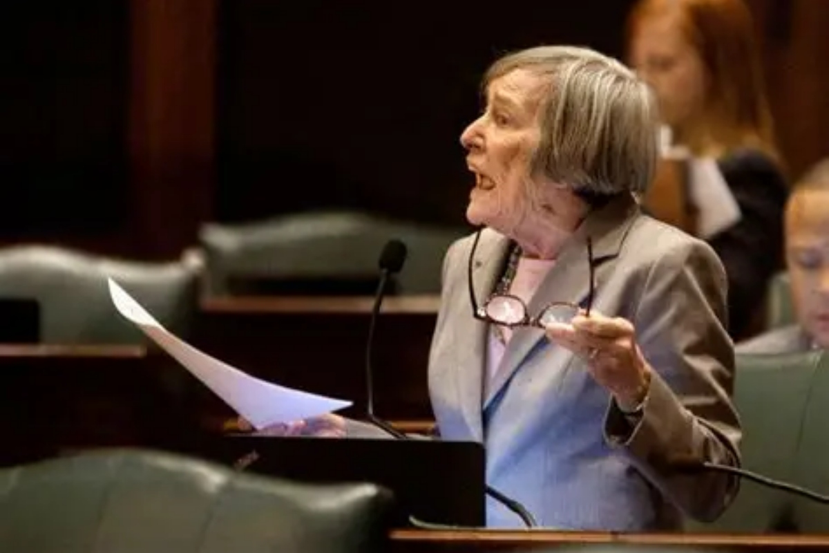 State Rep. Barbara Flynn Currie, speaking on the Illinois House floor.