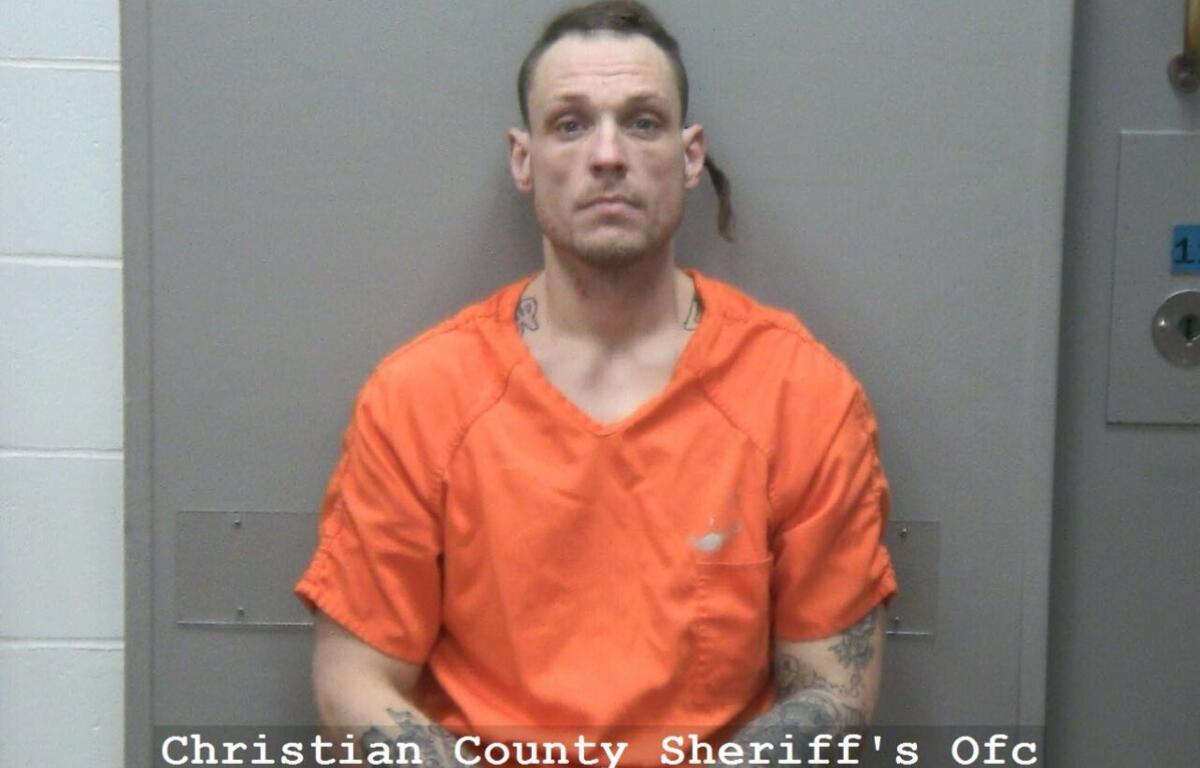 Joseph Leckner, 35, is accused of beating a puppy in Taylorville.