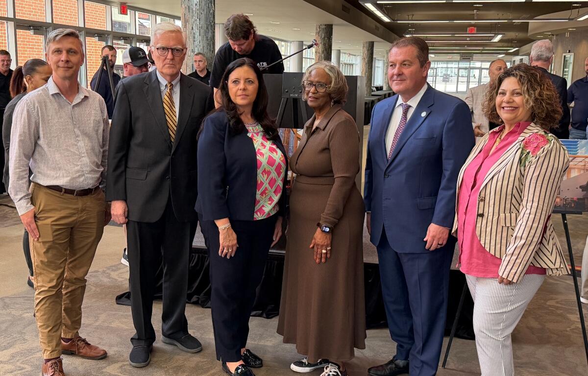 Jay Shanle, left, officially takes over as Executive Director of Downtown Springfield, Inc. April 6.
