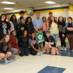 Matt Maton, center, the District 186/Horace Mann Educator of the Year.