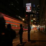 A sign marking the beginning of historic Route 66 stands at the intersection of East Adams Street and South Michigan Avenue, in Chicago, Wednesday, Jan. 14, 2026. (AP Photo/Erin Hooley)