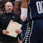 FILE - Dallas Mavericks head coach Jason Kidd looks on before being ejected during the first half of an NBA basketball game against the Chicago Bulls, Jan. 10, 2026, in Chicago. (AP Photo/Paul Beaty, File)