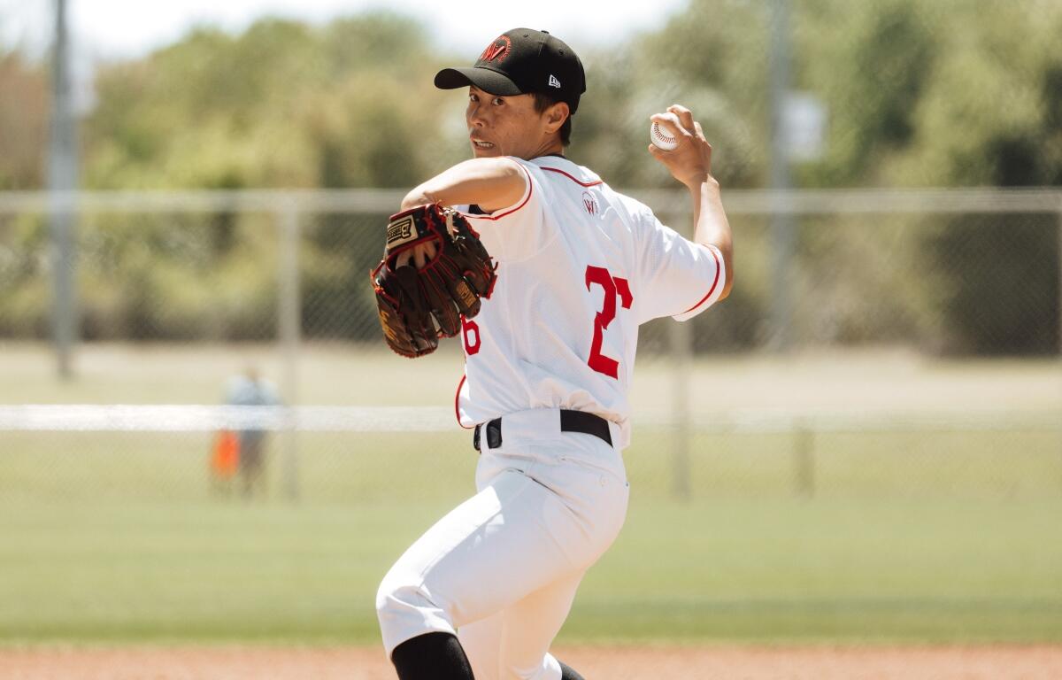 Pitcher Ayami Sato is part of the Women's Professional Baseball League.