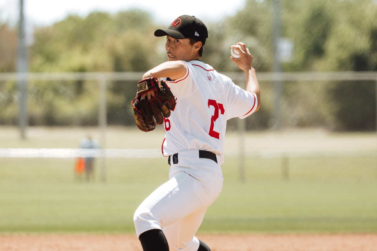 Pitcher Ayami Sato is part of the Women's Professional Baseball League.