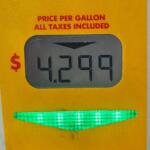 Gasoline climbed at $4.29 a gallon at many retail stations across Illinois. (Capitol News Illinois photo by Peter Hancock)