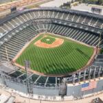 Chicago White Sox stadium on the south side of Chicago.