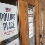 A sign marks a polling place in Springfield. (Capitol News Illinois file photo)