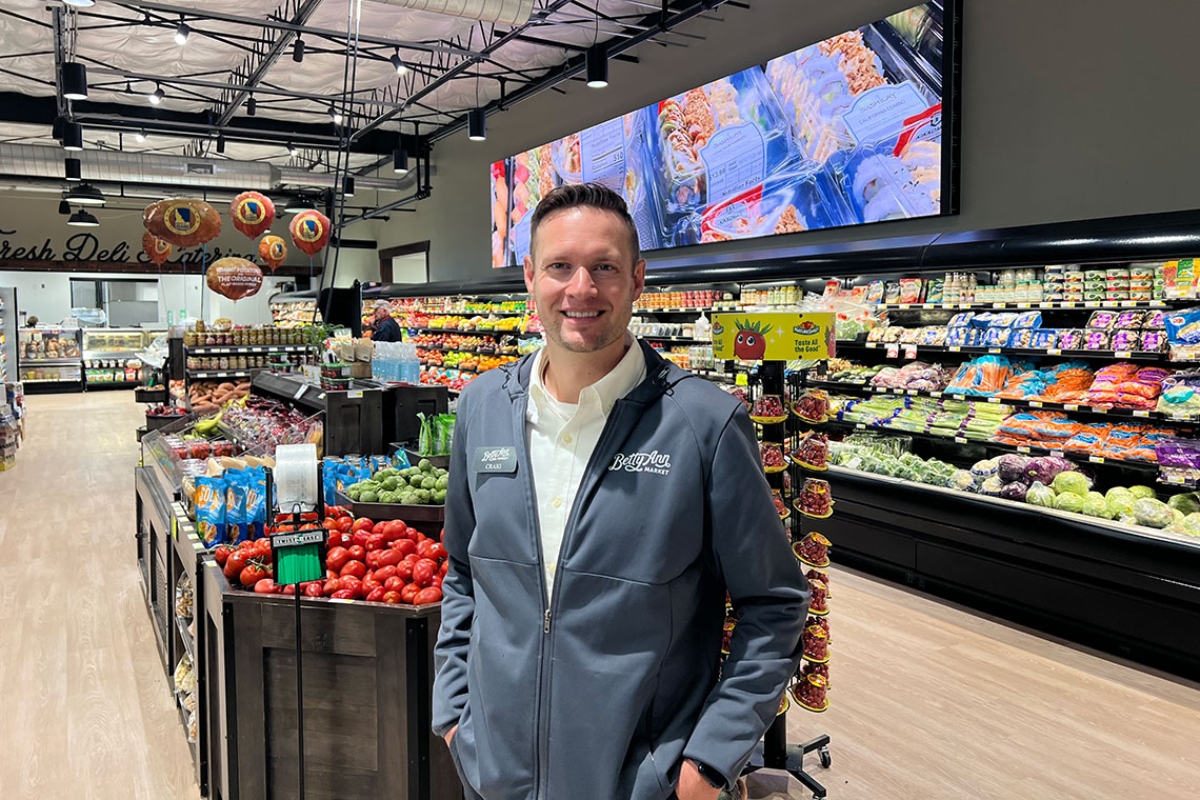 Craig Norrenberns, a fourth-generation Illinois grocer, poses in one of the four independent groceries he owns in southern Illinois. Norrenberns testified before a House committee about the potential impacts SNAP cuts will have on independent grocers. (Photo courtesy Norrenberns)
