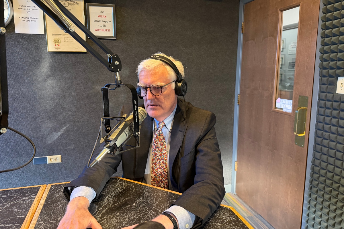 Sangamon County Board Chair Andy Van Meter speaks on WTAX.