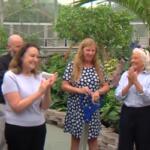 A ribbon was cut Monday, May 18 on renovations made to the Washington Park Botanical Garden Conservatory Dome.