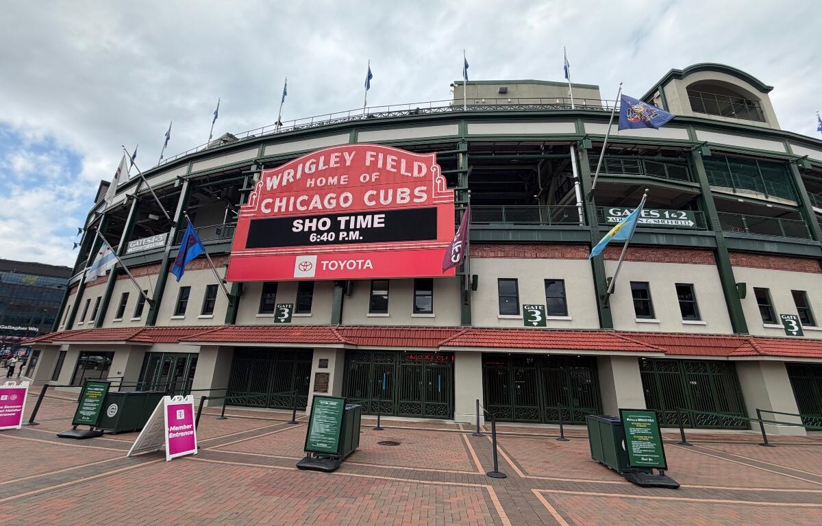 Wrigley Field in Chicago.