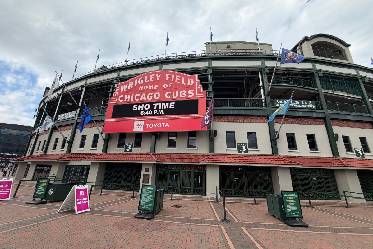 Wrigley Field in Chicago.