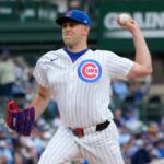 Chicago Cubs starting pitcher Matthew Boyd throws against the Arizona Diamondbacks during the first inning of a baseball game in Chicago, Sunday, May 3, 2026. (AP Photo/Nam Y. Huh)
