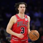 FILE - Chicago Bulls' Josh Giddey plays during the second half of an NBA basketball game March 25, 2026, in Philadelphia. (AP Photo/Matt Slocum, File)